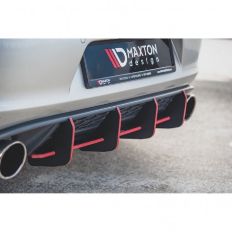 Maxton Racing Durability Rear Diffuser V.1 VW Golf 7 GTI Black, Golf 7