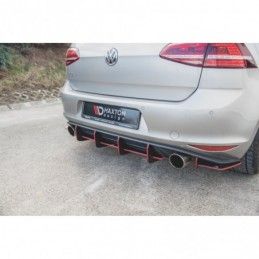 Maxton Racing Durability Rear Diffuser V.1 VW Golf 7 GTI Black, Golf 7