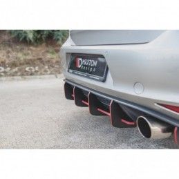 Maxton Racing Durability Rear Diffuser V.1 VW Golf 7 GTI Black, Golf 7