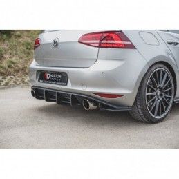 Maxton Racing Durability Rear Diffuser V.1 VW Golf 7 GTI Red, Golf 7