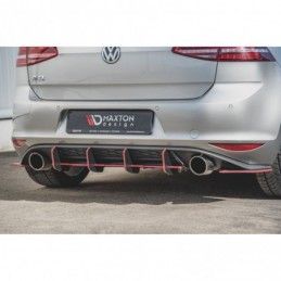 Maxton Racing Durability Rear Diffuser V.2 VW Golf 7 GTI Black, Golf 7