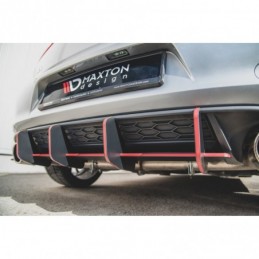 Maxton Racing Durablity Rear Diffuser V.2 VW Golf 7 GTI Red, Golf 7