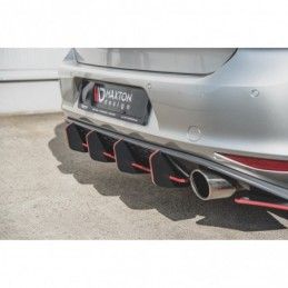 Maxton Racing Durablity Rear Diffuser V.2 VW Golf 7 GTI Red, Golf 7