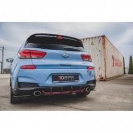 Maxton Racing Durability Rear Diffuser V.1 Hyundai I30 N Mk3 Hatchback Black, Hyundai