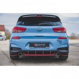 Maxton Racing Durability Rear Diffuser V.1 Hyundai I30 N Mk3 Hatchback Black, Hyundai