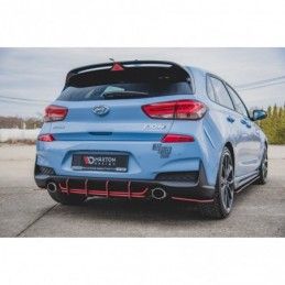 Maxton Racing Durability Rear Diffuser V.1 Hyundai I30 N Mk3 Hatchback Black, Hyundai