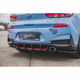 Maxton Racing Durability Rear Diffuser V.1 Hyundai I30 N Mk3 Hatchback Red, Hyundai