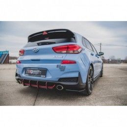 Maxton Racing Durability Rear Diffuser V.1 Hyundai I30 N Mk3 Hatchback Red, Hyundai