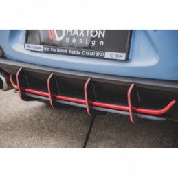 Maxton Racing Durability Rear Diffuser V.1 Hyundai I30 N Mk3 Hatchback Red, Hyundai