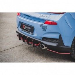 Maxton Racing Durability Rear Diffuser V.1 Hyundai I30 N Mk3 Hatchback Red, Hyundai