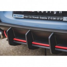 Maxton Racing Durability Rear Diffuser V.2 Hyundai I30 N Mk3 Hatchback Black, Hyundai