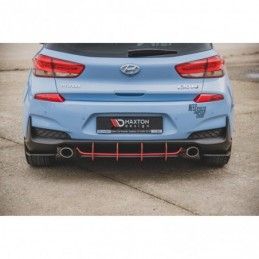 Maxton Racing Durability Rear Diffuser V.2 Hyundai I30 N Mk3 Hatchback Black, Hyundai