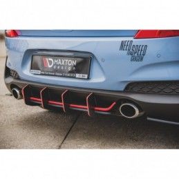 Maxton Racing Durability Rear Diffuser V.2 Hyundai I30 N Mk3 Hatchback Black, Hyundai