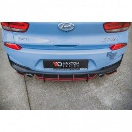 Maxton Racing Durability Rear Diffuser V.2 Hyundai I30 N Mk3 Hatchback Black, Hyundai