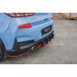 Maxton Racing Durability Rear Diffuser V.2 Hyundai I30 N Mk3 Hatchback Black, Hyundai