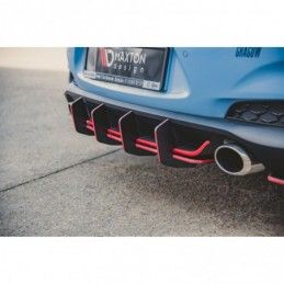 Maxton Racing Durability Rear Diffuser V.2 Hyundai I30 N Mk3 Hatchback Black, Hyundai