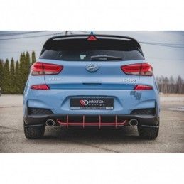 Maxton Racing Durability Rear Diffuser V.2 Hyundai I30 N Mk3 Hatchback Black, Hyundai