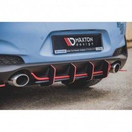 Maxton Racing Durability Rear Diffuser V.2 Hyundai I30 N Mk3 Hatchback Black, Hyundai