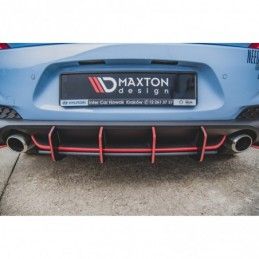 Maxton Racing Durability Rear Diffuser V.2 Hyundai I30 N Mk3 Hatchback Black, Hyundai