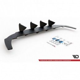 Maxton Racing Durability Rear Diffuser V.1 VW Golf 8 Black-Red, Golf 8