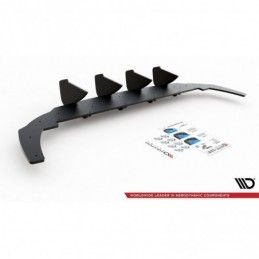 Maxton Racing Durability Rear Diffuser V.1 VW Golf 8 Black-Red, Golf 8