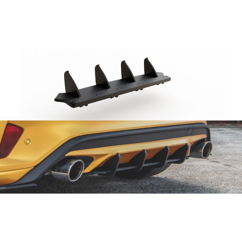 Maxton Racing Durability Rear Diffuser Ford Focus ST Mk4 Red, Focus Mk4 / ST-Line