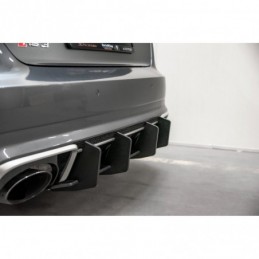 Maxton Racing Durability Rear Diffuser V.2 Audi RS3 8V Sportback Black, A3/S3/RS3 8V