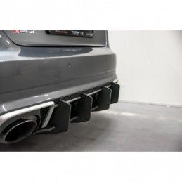 Maxton Racing Durability Rear Diffuser V.2 Audi RS3 8V Sportback Red, A3/S3/RS3 8V