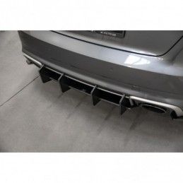 Maxton Racing Durability Rear Diffuser V.2 Audi RS3 8V Sportback Red, A3/S3/RS3 8V