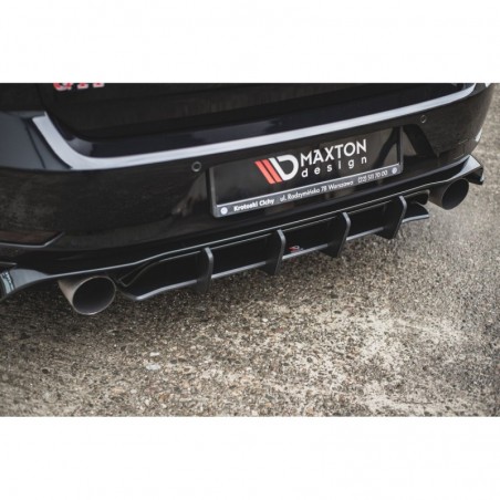 Maxton Racing Durability Rear Diffuser VW Golf 7 GTI TCR Black, Golf 7