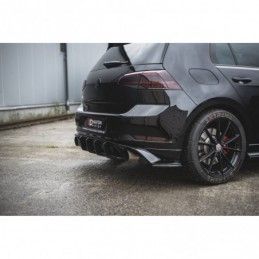 Maxton Racing Durability Rear Diffuser VW Golf 7 GTI TCR Black-Red, Golf 7