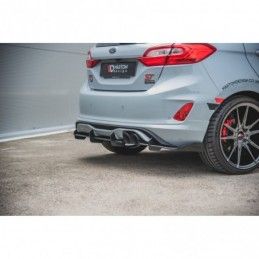 Maxton Racing Durability Rear Valance Ford Fiesta Mk8 ST Black-Red, FORD