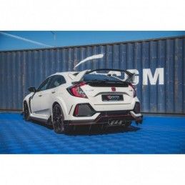 Maxton Racing Durability Rear Valance Honda Civic X Type R Black, HONDA