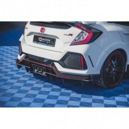 Maxton Racing Durability Rear Valance Honda Civic X Type R Black, HONDA