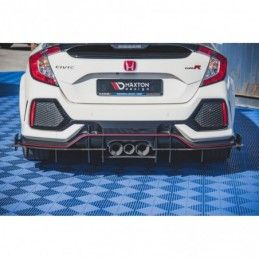 Maxton Racing Durability Rear Valance Honda Civic X Type R Black, HONDA