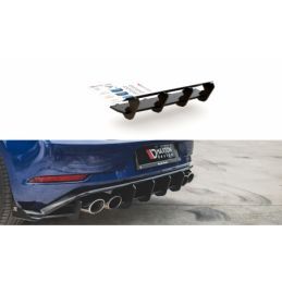 Maxton Racing Durability Rear Diffuser VW Golf 7 R Facelift Black, Golf 7