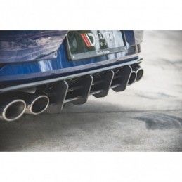 Maxton Racing Durability Rear Diffuser VW Golf 7 R Facelift Black, Golf 7