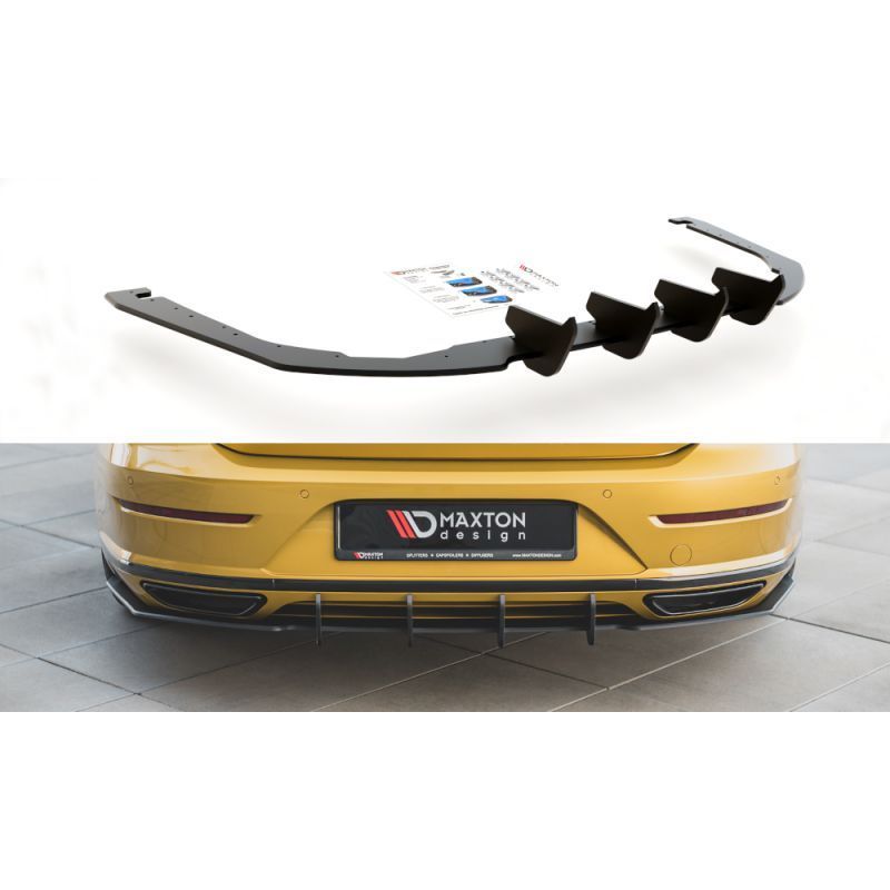 Maxton Racing Durability Rear Valance Volkswagen Arteon R-Line Black, MAXTON DESIGN