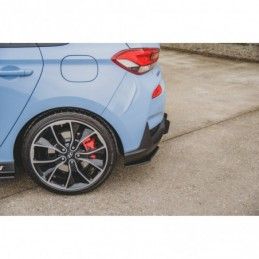 Maxton Racing Durability Rear Side Splitters Hyundai I30 N Mk3 Hatchback Black, Hyundai