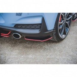 Maxton Racing Durability Rear Side Splitters Hyundai I30 N Mk3 Hatchback Black, Hyundai