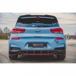 Maxton Racing Durability Rear Side Splitters Hyundai I30 N Mk3 Hatchback Black, Hyundai