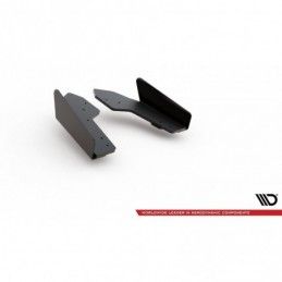 Maxton Racing Durability Rear Side Splitters + Flaps Audi RS3 8V Sportback Black + Gloss Flaps , A3/S3/RS3 8V