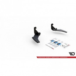 Maxton Racing Durability Rear Side Splitters VW Golf 7 R Facelift Red, Golf 7