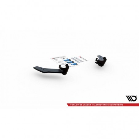 Maxton Racing Durability Rear Side Splitters VW Golf 7 R Facelift Black, Golf 7