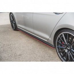 Maxton Racing Durability Side Skirts Diffusers VW Golf 7 GTI Black, Golf 7