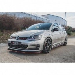 Maxton Racing Durability Side Skirts Diffusers VW Golf 7 GTI Red, Golf 7