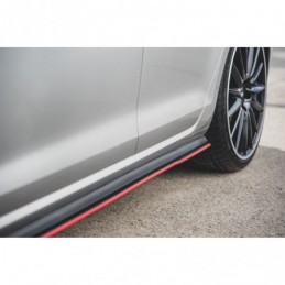 Maxton Racing Durability Side Skirts Diffusers VW Golf 7 GTI Red, Golf 7