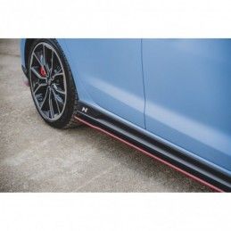 Maxton Racing Durability Side Skirts Diffusers Hyundai I30 N Mk3 / Mk3 FL Hatchback / Fastback Black, Hyundai