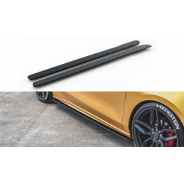 Maxton Racing Durability Side Skirts Diffusers Ford Focus ST / ST-Line Mk4 Black-Red, FOFO4STCNC-SD1BRB, MAXTON DESIGN Neotuning