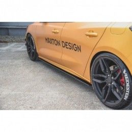 Maxton Racing Durability Side Skirts Diffusers Ford Focus ST / ST-Line Mk4 Black-Red, Focus Mk4 / ST-Line